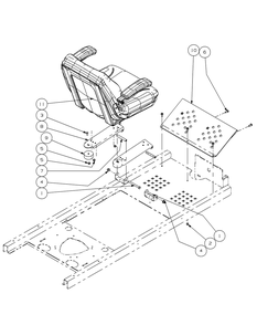 Seat Assembly 50 2008 And Before Diagram and Parts List for Z-FORCE50 17AF3AGP-17AF3AGP010 Cub Cadet Lawn Tractor